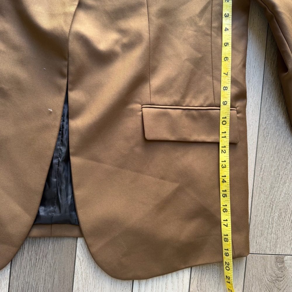 Men's We11done Tan Blazer Suit - Picture 7 of 8